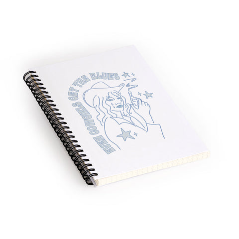 shanasart Even Cowgirls Get the Blues Spiral Notebook