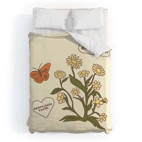 shanasart Go Outside and Appreciate Earth Duvet Cover
