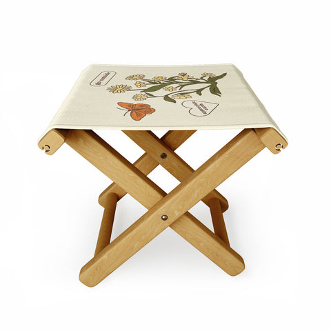 shanasart Go Outside and Appreciate Earth Folding Stool