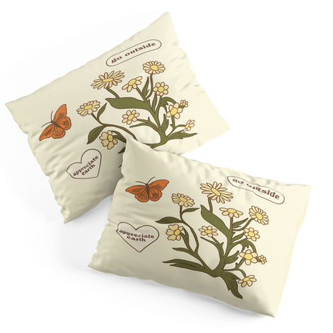shanasart Go Outside and Appreciate Earth Pillow Shams