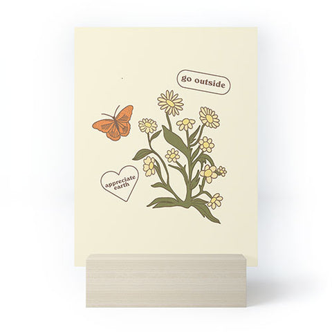 shanasart Go Outside and Appreciate Earth Mini Art Print