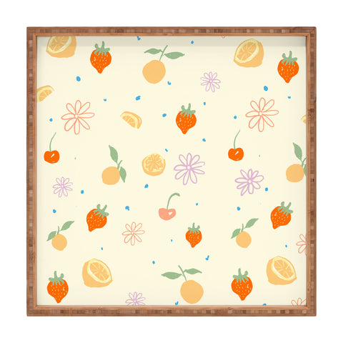 shanasart Lemons I Square Tray