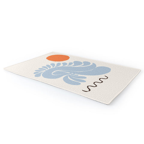 shanasart Sunset by the Ocean Area Rug