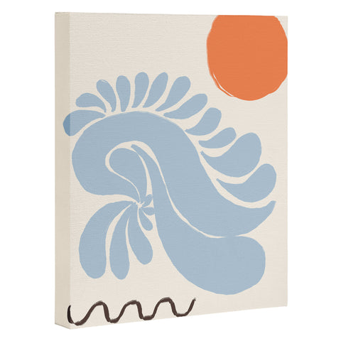 shanasart Sunset by the Ocean Art Canvas