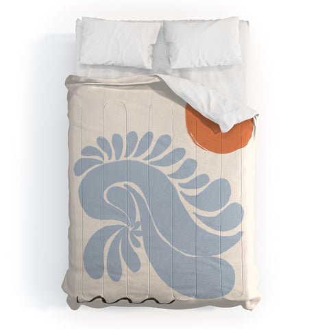 shanasart Sunset by the Ocean Comforter