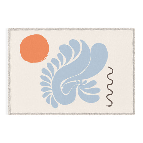 shanasart Sunset by the Ocean Outdoor Rug