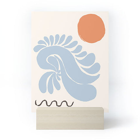 shanasart Sunset by the Ocean Mini Art Print