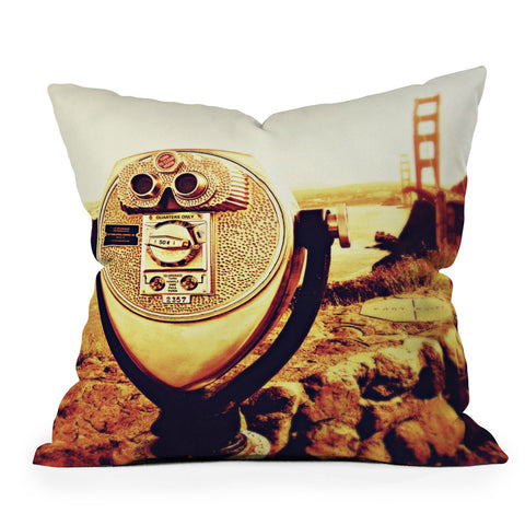 Shannon Clark Bridge View Outdoor Throw Pillow