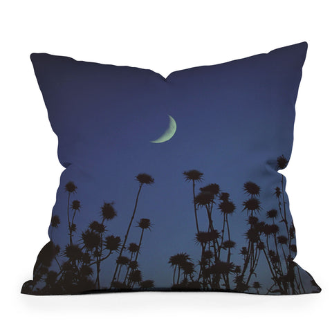 Shannon Clark Crescent Moon Outdoor Throw Pillow