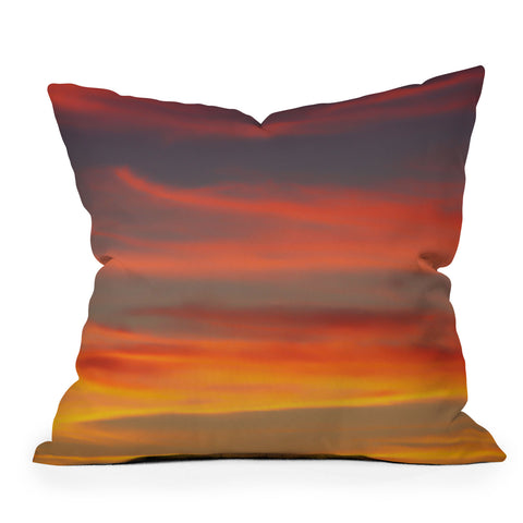 Shannon Clark Fire in the Sky Outdoor Throw Pillow