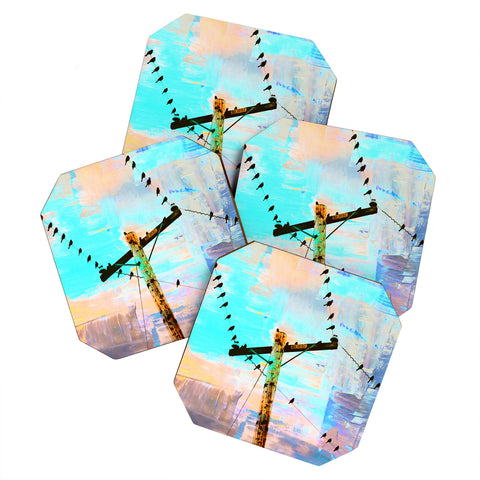 Shannon Clark Modern Birds Coaster Set