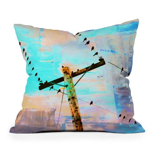 Shannon Clark Modern Birds Outdoor Throw Pillow