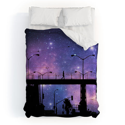 Shannon Clark Night Walk Duvet Cover
