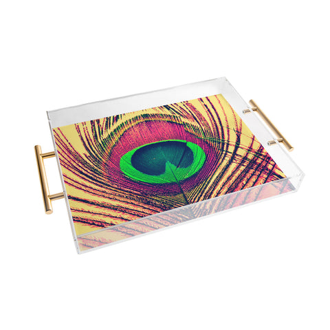 Shannon Clark Peacock 2 Acrylic Tray