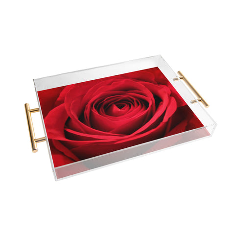 Shannon Clark Red Rose Acrylic Tray