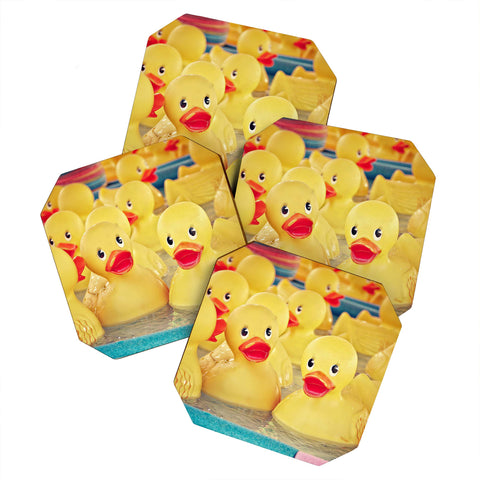 Shannon Clark Rubber Duckies Coaster Set