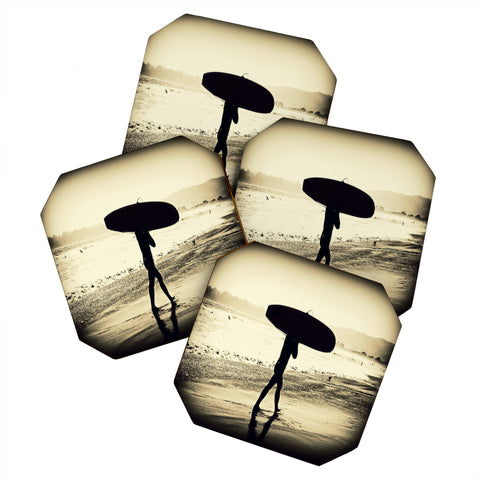 Shannon Clark Surfers Silhouette Coaster Set