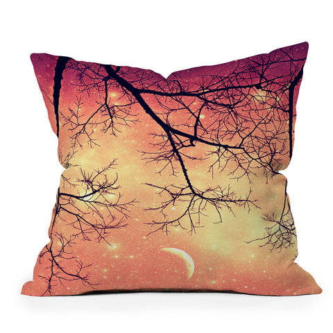 Shannon Clark Twinkley Pink Outdoor Throw Pillow