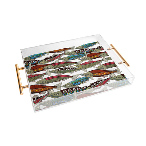 Sharon Turner Alaskan salmon white Acrylic Tray