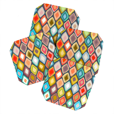 Sharon Turner Almas diamond ikat Coaster Set