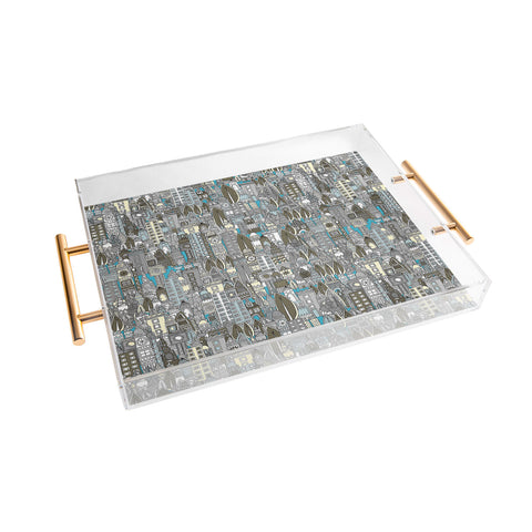 Sharon Turner Aluminum City Acrylic Tray