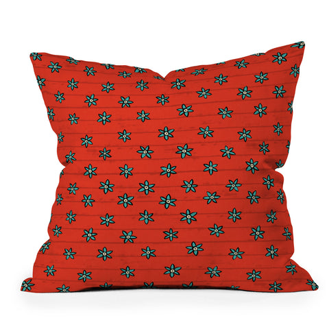 Sharon Turner aziza zuhur fire Outdoor Throw Pillow