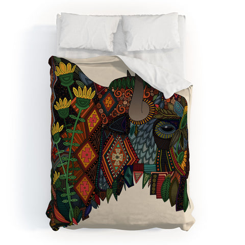 Sharon Turner bison Duvet Cover
