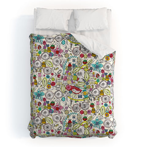Sharon Turner Bits And Bobs And Bugs Duvet Cover