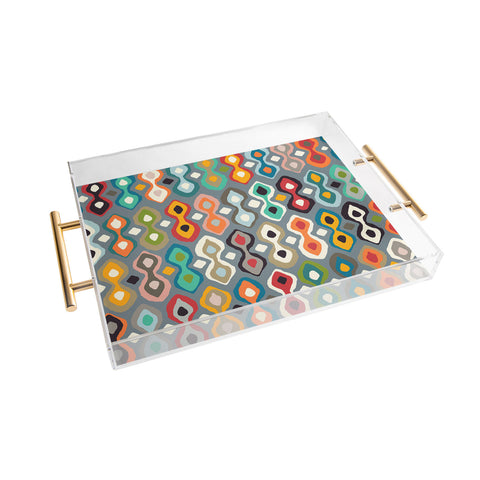 Sharon Turner brocade Acrylic Tray