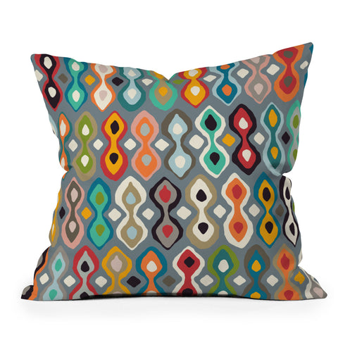 Sharon Turner brocade Outdoor Throw Pillow