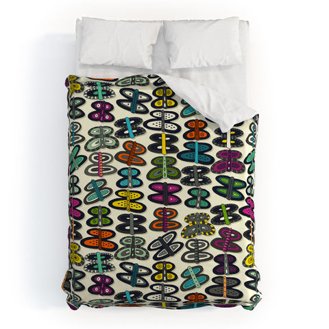 Sharon Turner butterfly pop Duvet Cover