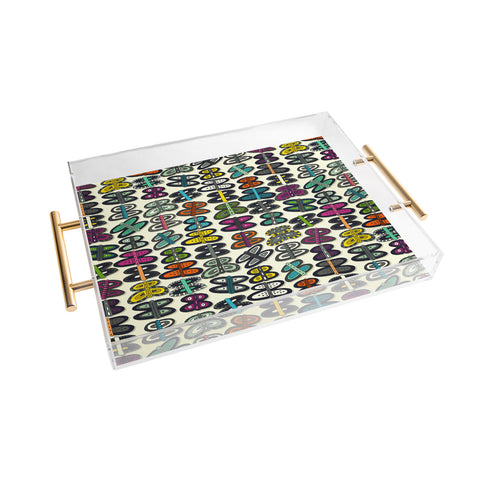 Sharon Turner butterfly pop Acrylic Tray