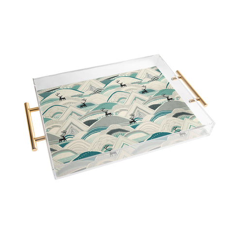 Sharon Turner caribou mountains Acrylic Tray