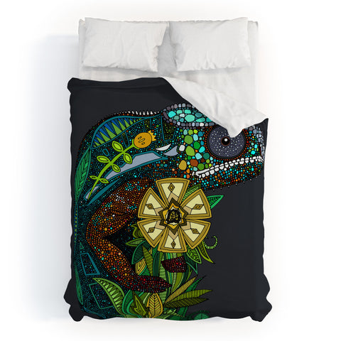 Sharon Turner Chameleon Pewter Duvet Cover