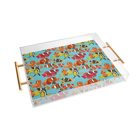 Sharon Turner Clownfish Blue Acrylic Tray