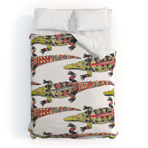 Sharon Turner crocodile Duvet Cover