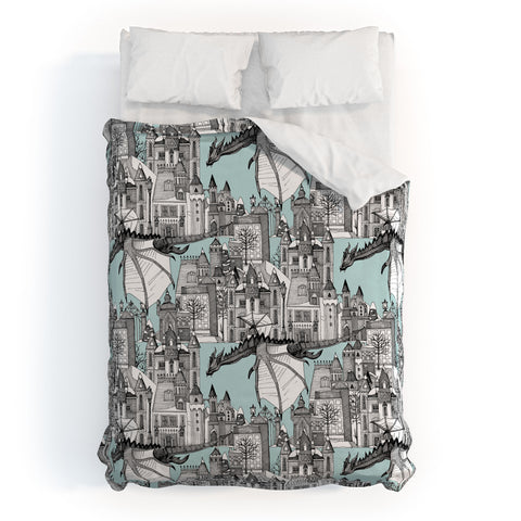 Sharon Turner Dragon Kingdom Winter Toile Duvet Cover