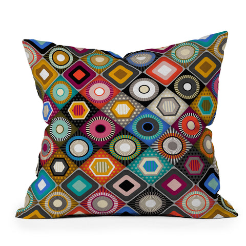 Sharon Turner festival diamond Outdoor Throw Pillow