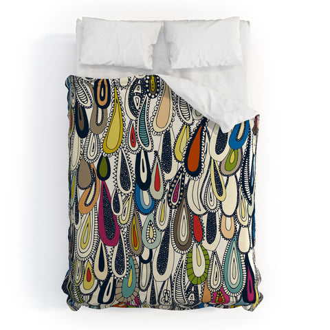 Sharon Turner festival droplets Duvet Cover