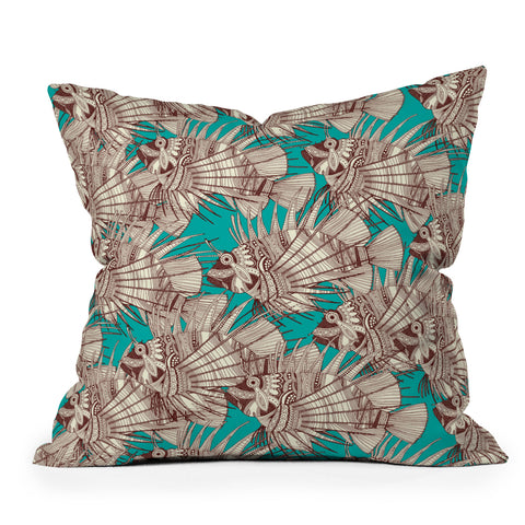 Sharon Turner fish mirage Outdoor Throw Pillow