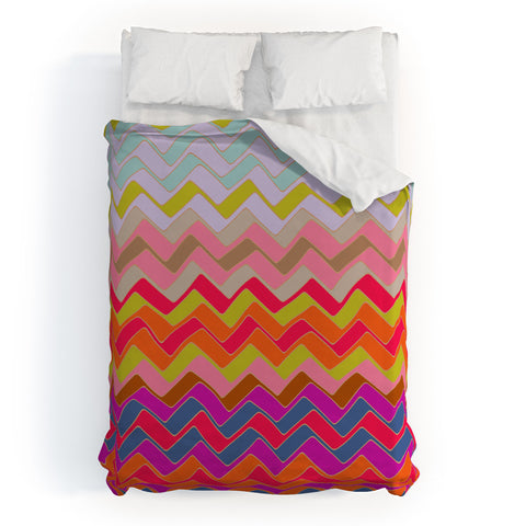 Sharon Turner Geo Chevron Duvet Cover