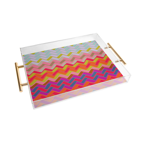 Sharon Turner Geo Chevron Acrylic Tray