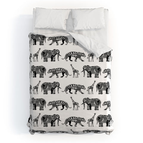 Sharon Turner Graphic Zoo Duvet Cover
