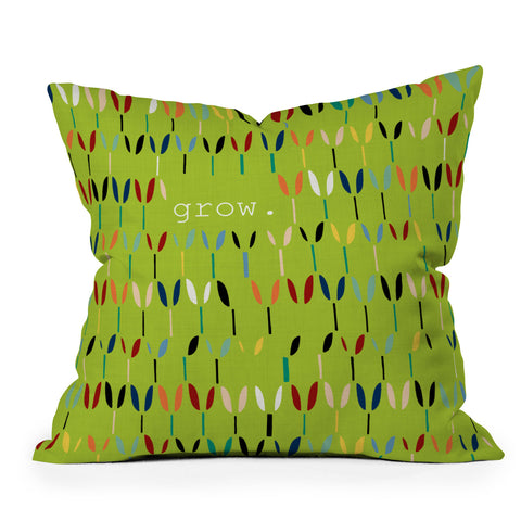 Sharon Turner Grow 1 Outdoor Throw Pillow