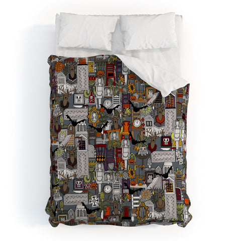 Sharon Turner Halloween Supper XIII Duvet Cover