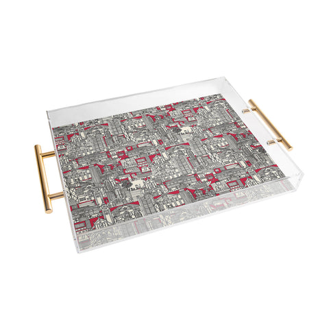 Sharon Turner Hong Kong toile red Acrylic Tray