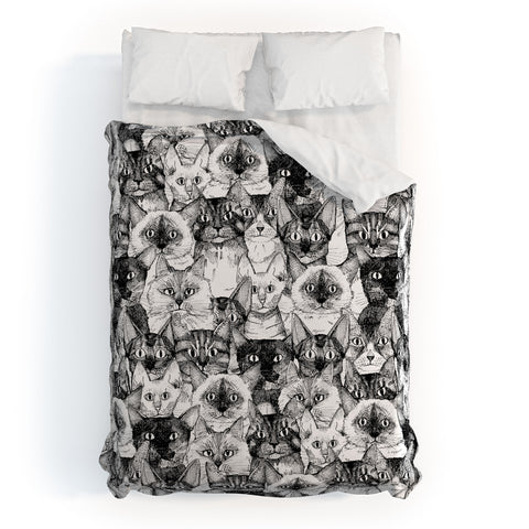 Sharon Turner just cats Duvet Cover