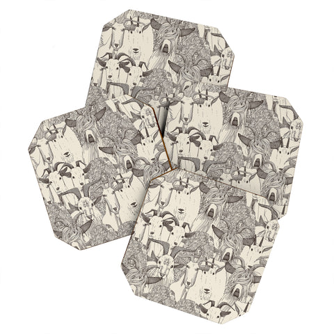 Sharon Turner just goats Coaster Set