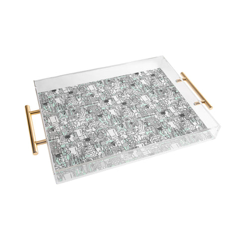 Sharon Turner Kitchen Town Acrylic Tray