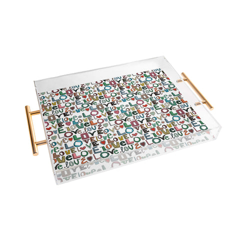 Sharon Turner l o v e LOVE Acrylic Tray